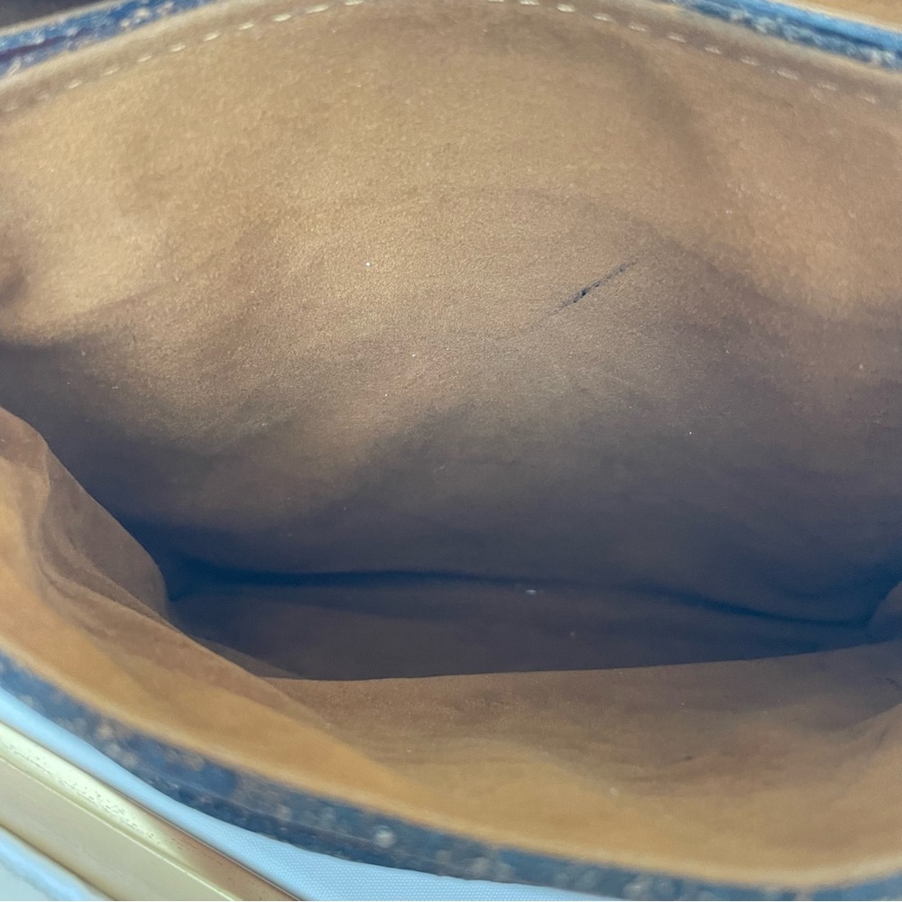 Patricia Nash Tan Flap Leather Crossbody Bag - Picture 7 of 14